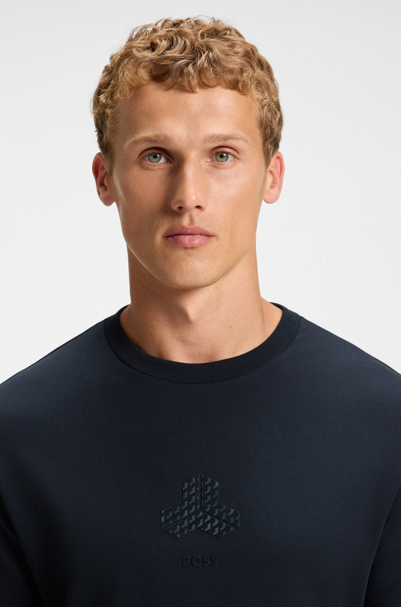 TONAL-ARTWORK T-SHIRT IN INTERLOCK COTTON 3