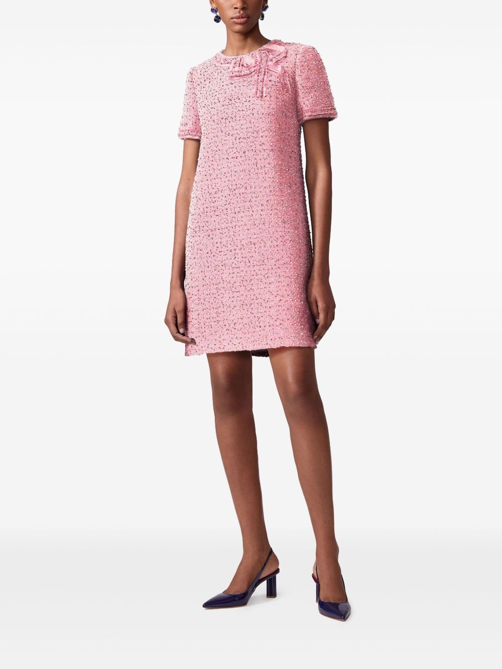 tweed mini dress - 2