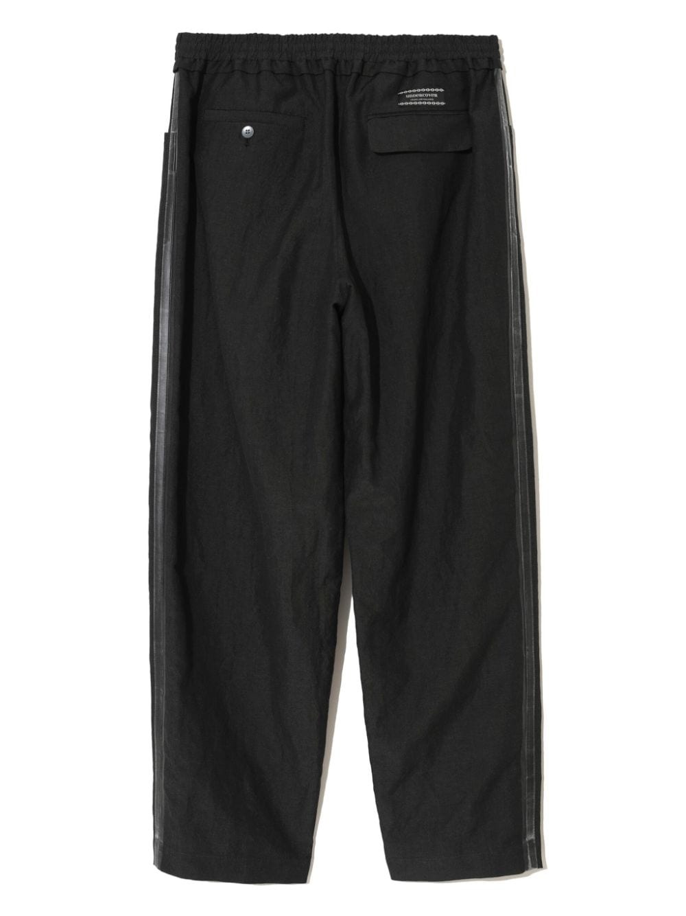 wool-linen blend trousers - 2