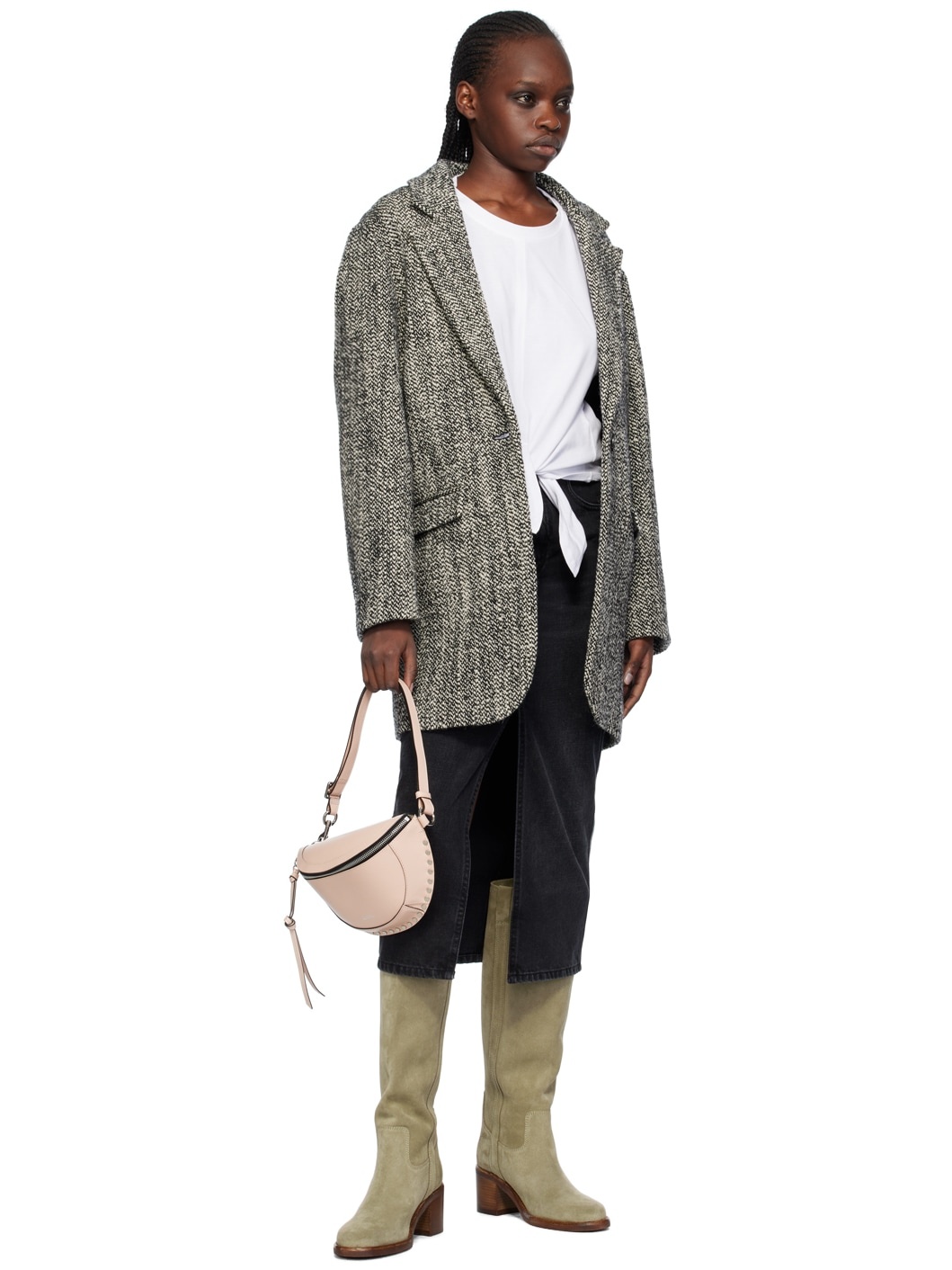 Black & White Jilinka Coat - 4