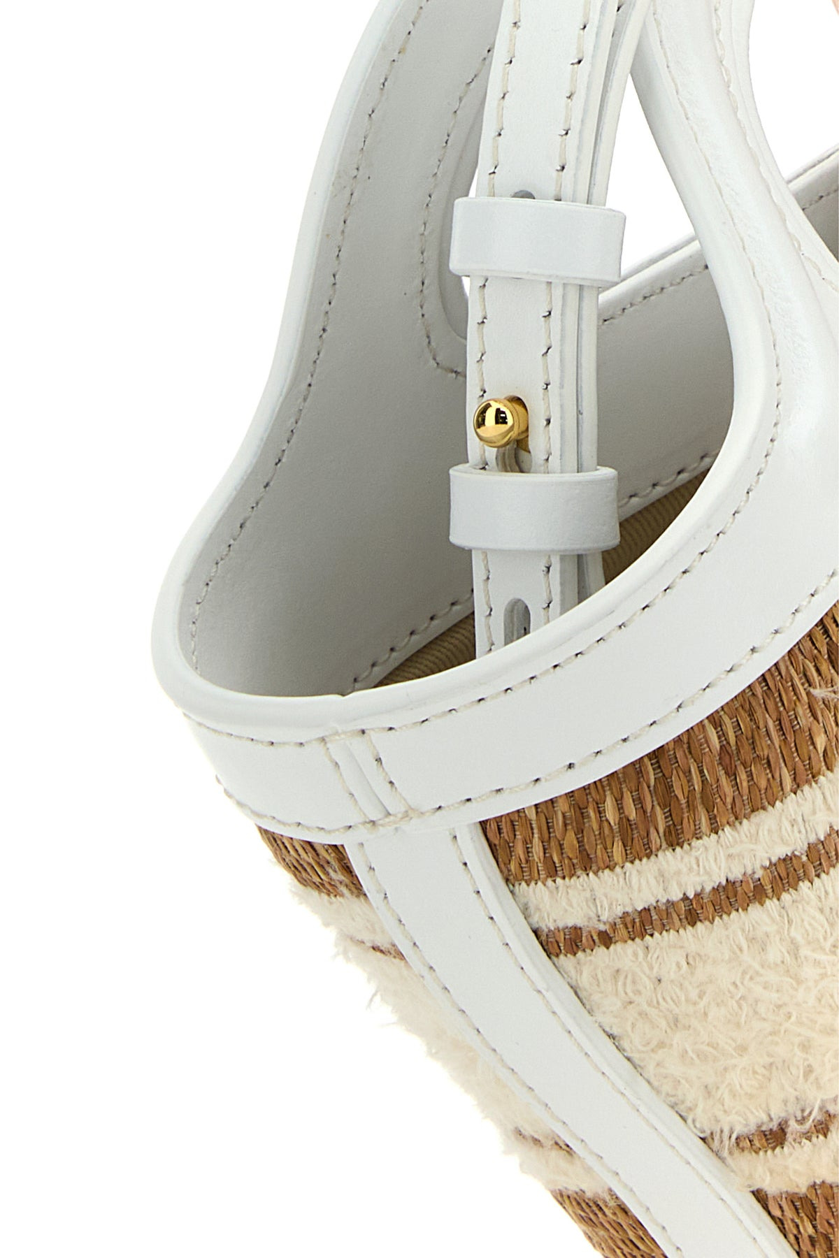 Two-tone raffia and leather micro Tropicalia Summer handbag - 4