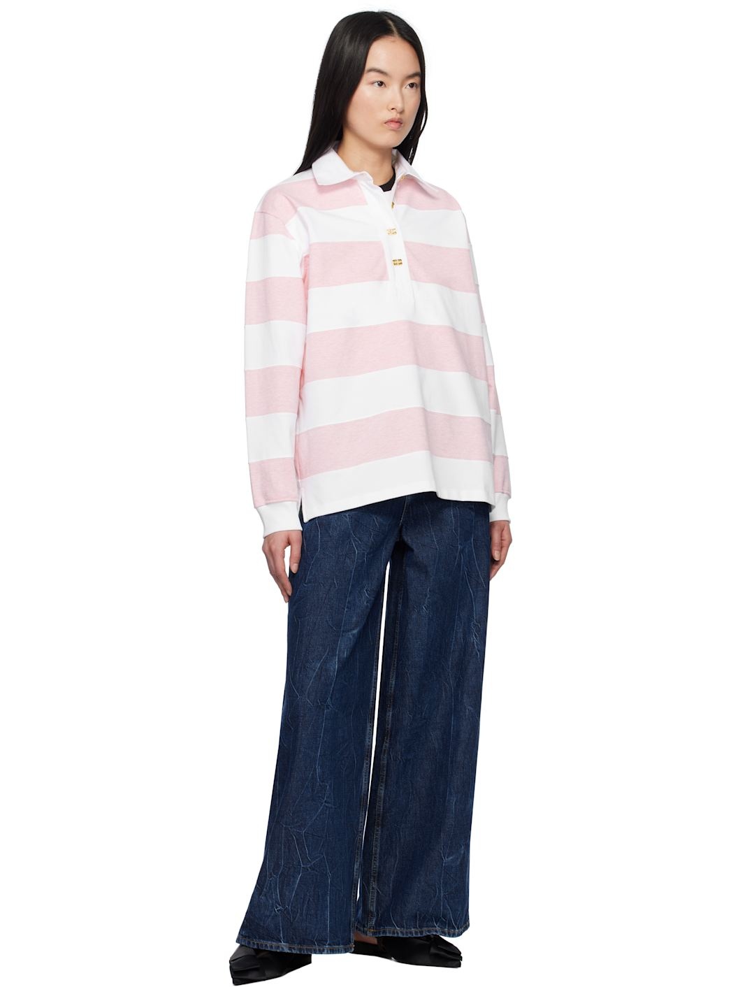 Navy Crinkled Future Denim Marri Jeans - 4