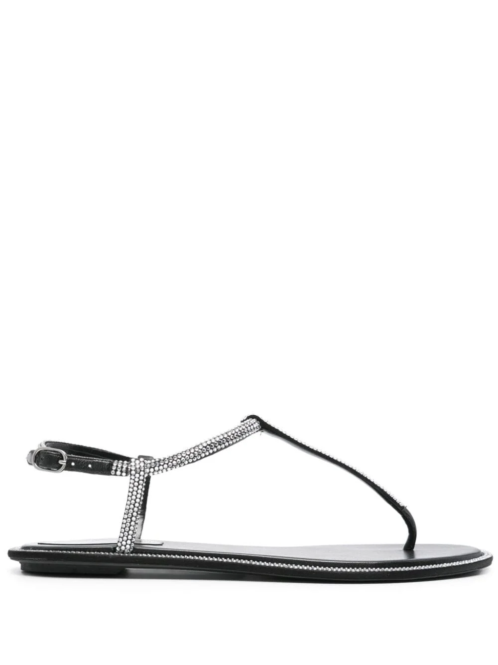 Diana rhinestone-embellished flat sandals - 1