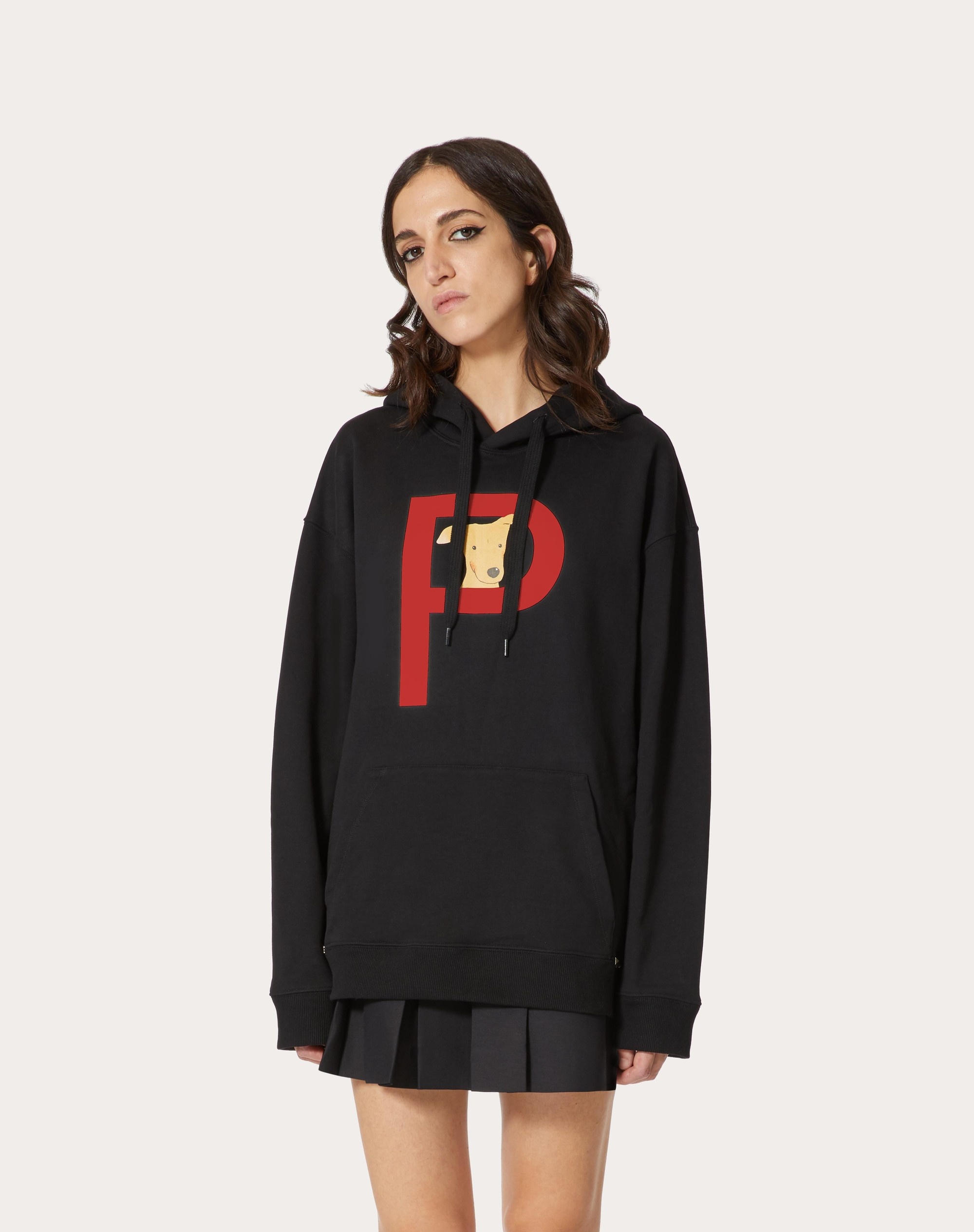 VALENTINO GARAVANI ROCKSTUD PET CUSTOMISABLE UNISEX HOODED SWEATSHIRT - 4