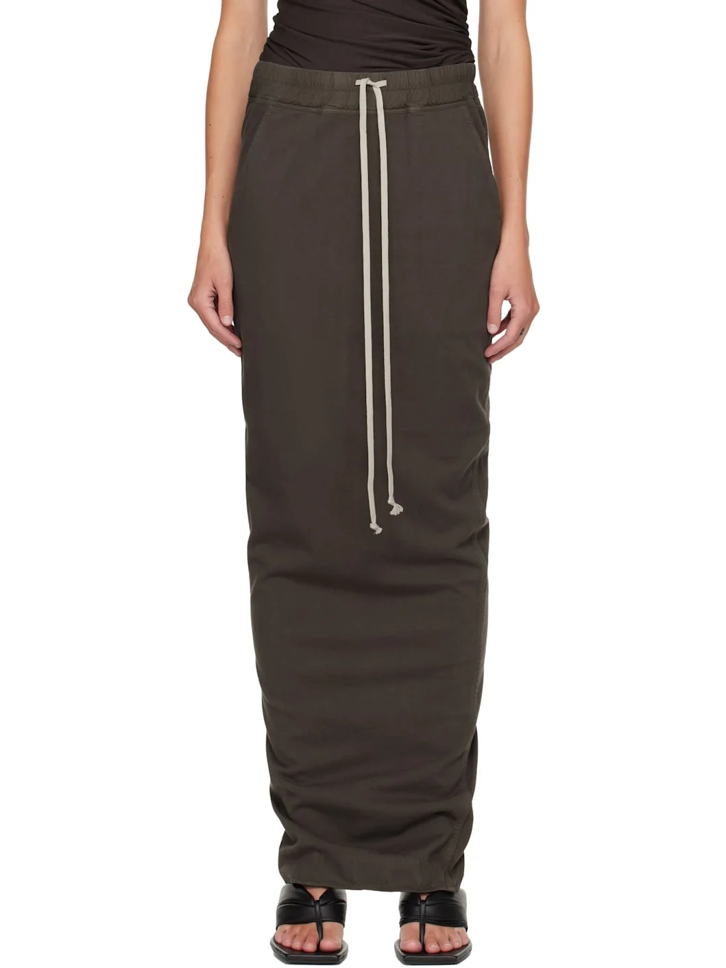 Gray Concordians Pull On Pillar Maxi Skirt - 1