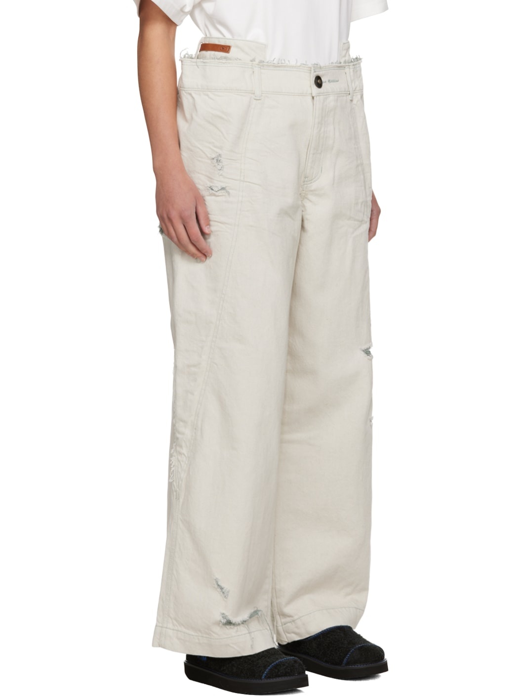 White Azio Jeans - 2