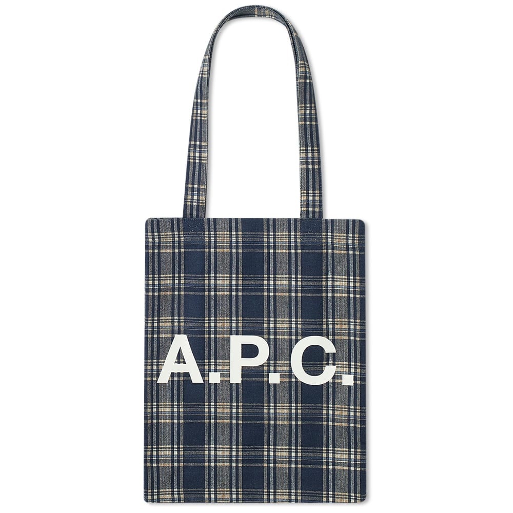 A.P.C. Lou Check Tote Bag - 1