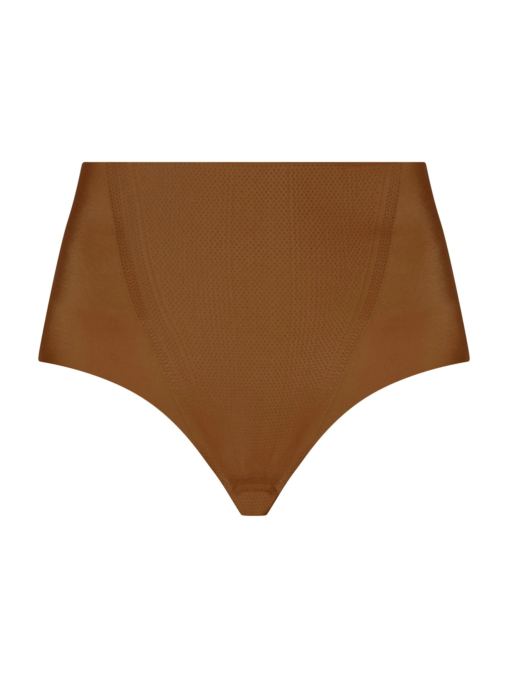 Women's Zone Smoothing High-Waist Thong - Caramel - 1