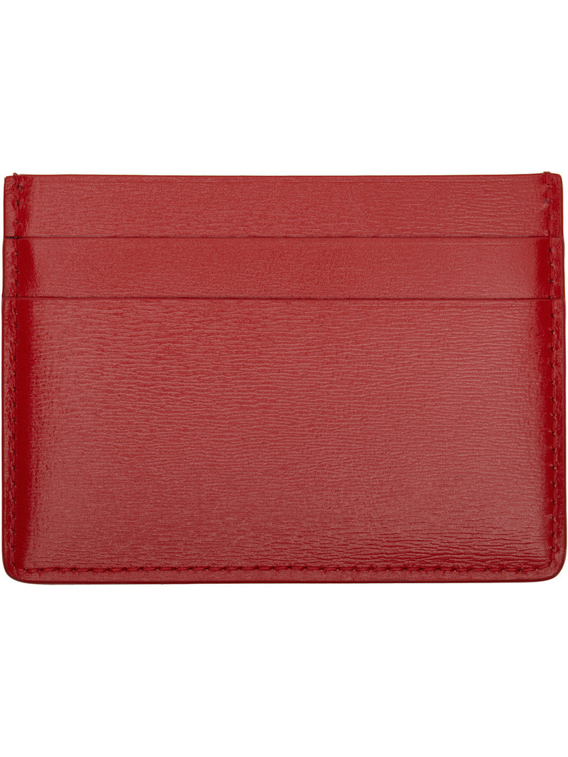 Jil Sander Red Logo Stamp Card Holder outlook