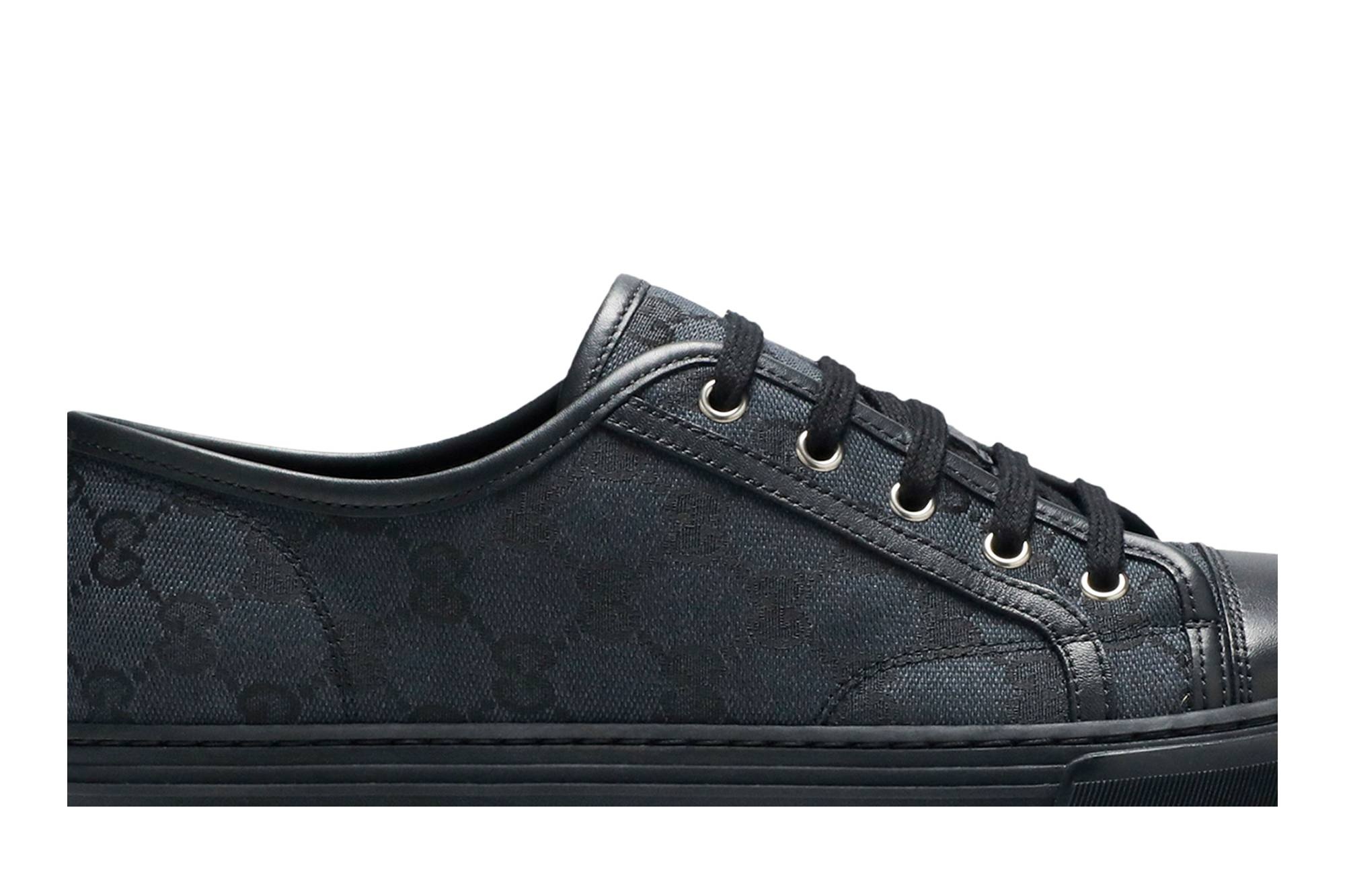 Gucci GG Canvas Low 'Grey Black' - 2