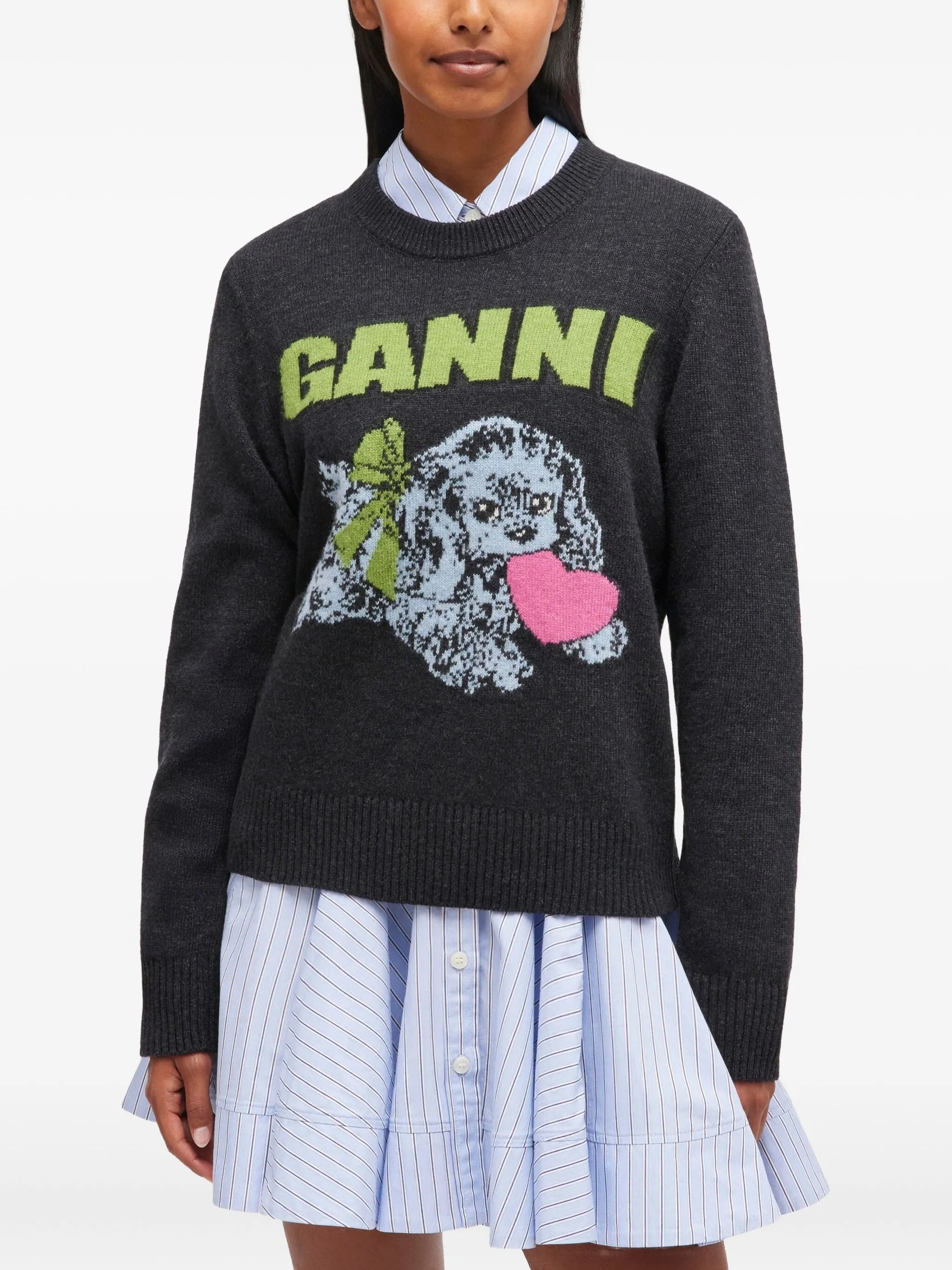 Puppy-logo crew-neck sweater - 3