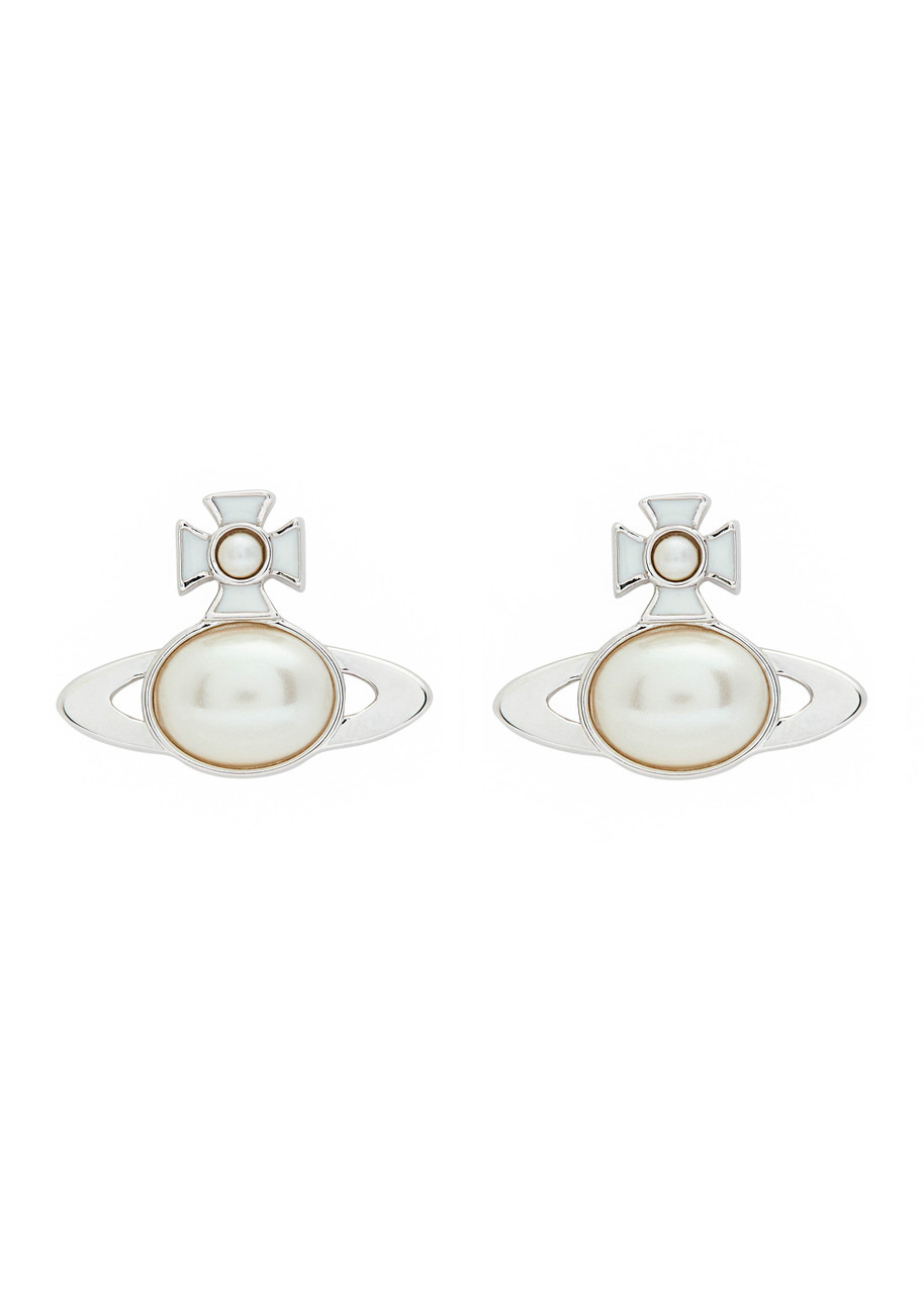 Vivienne Westwood Gaby orb Faux Pearl-embellished Stud Earrings - 1