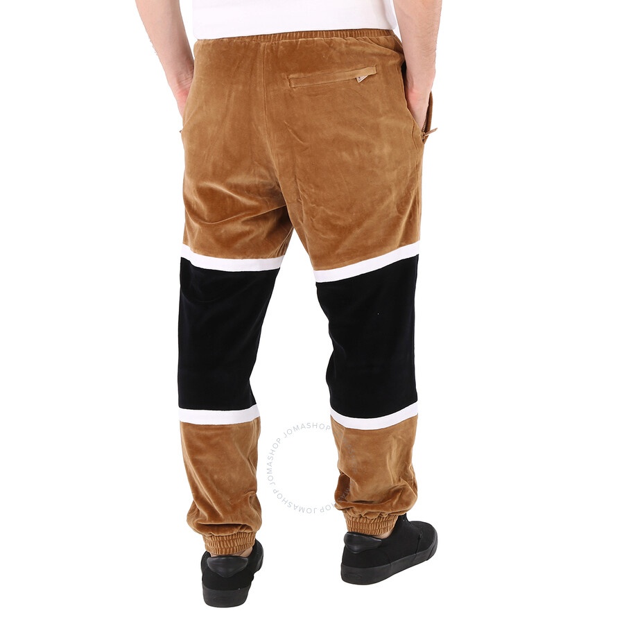 Burberry Striped Chenille Logo Graphic Trackpants - 6