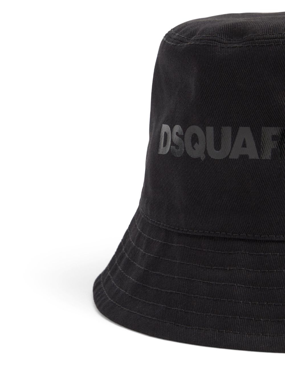 logo print bucket hat - 3