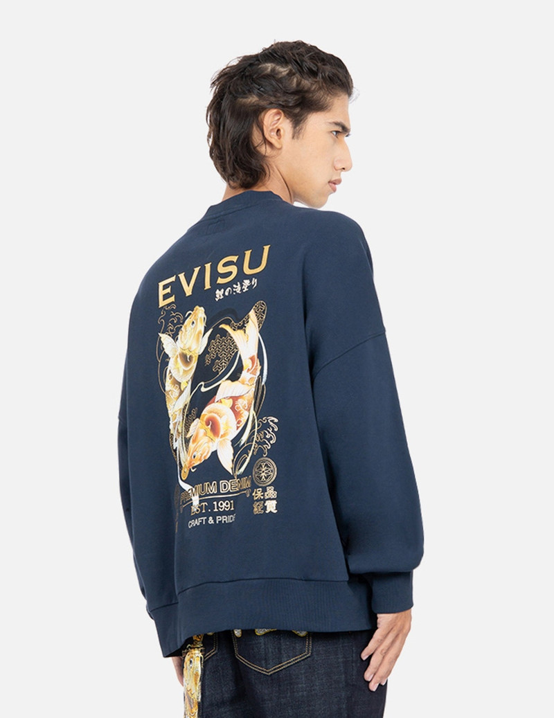 TATTOO KOI DUO PRINT SWEATSHIRT 7