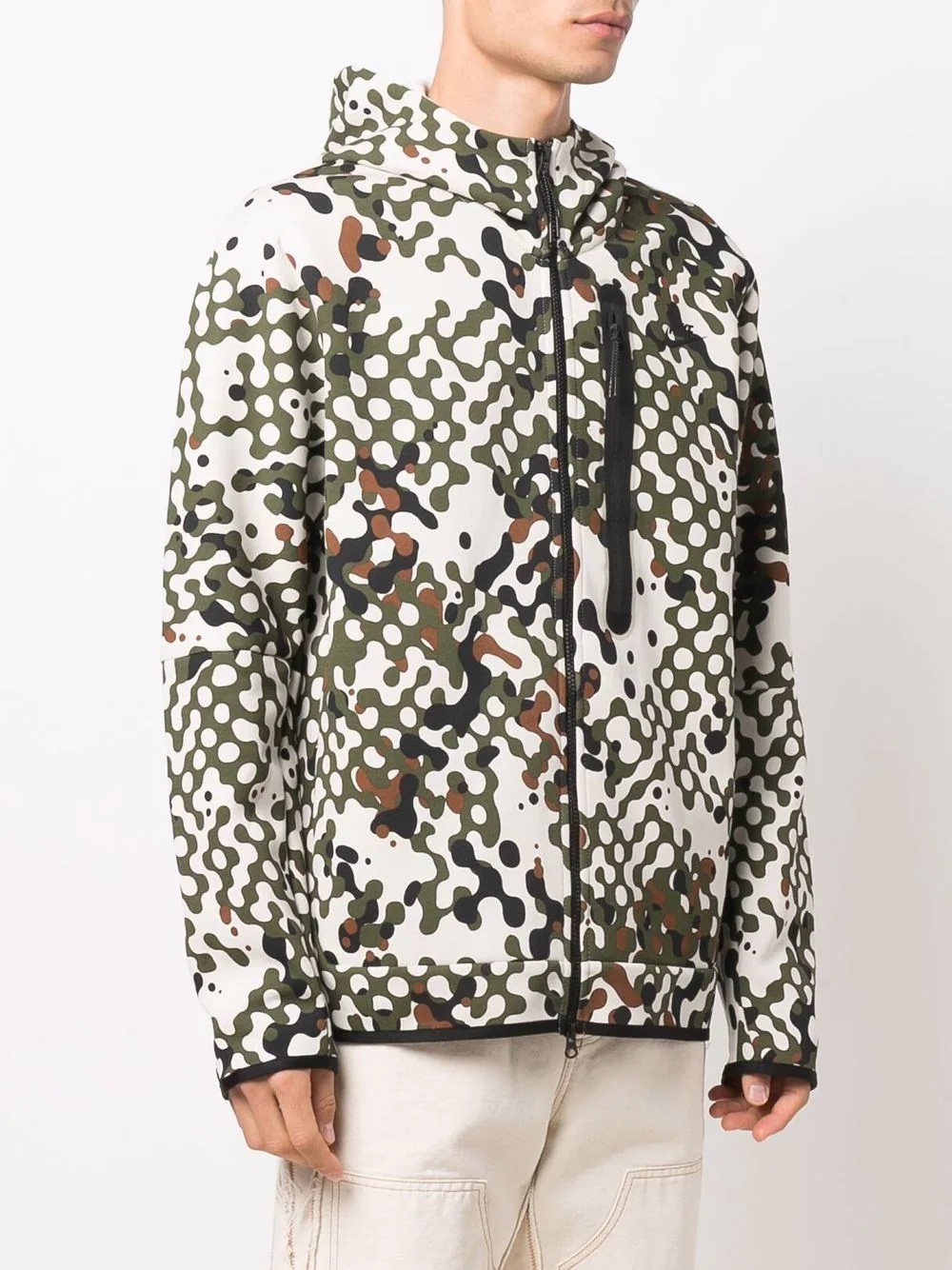 camouflage print hoodie - 3