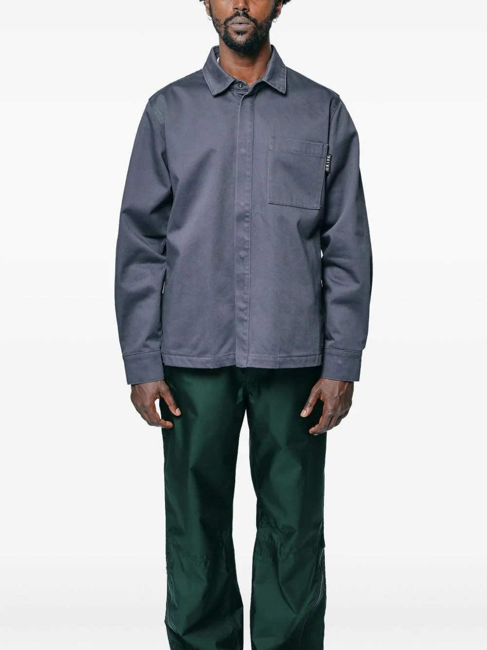 chest-pocket shirt jacket - 1