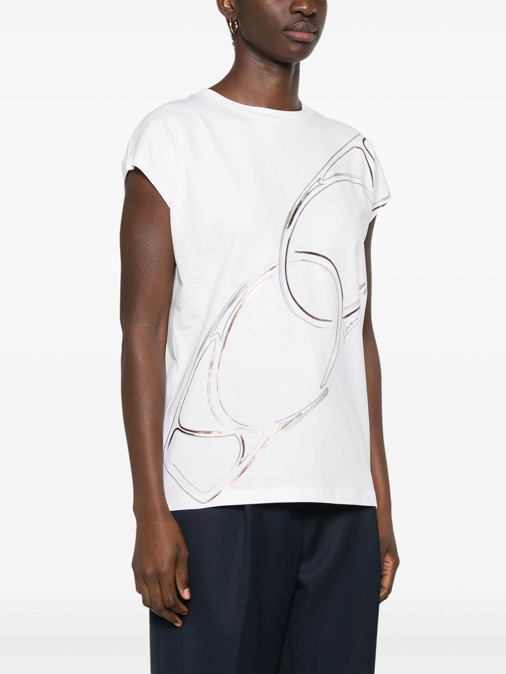 Carabiner-print T-shirt - 5