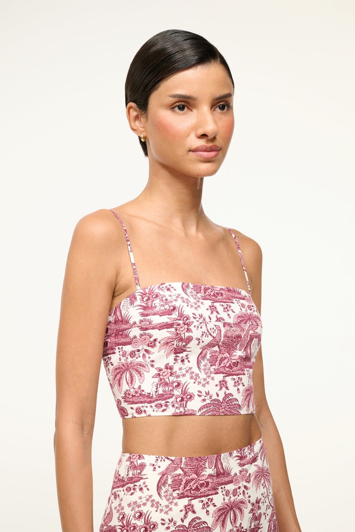 STAUD FEDERICO TANK BORDEAUX TOILE - 6