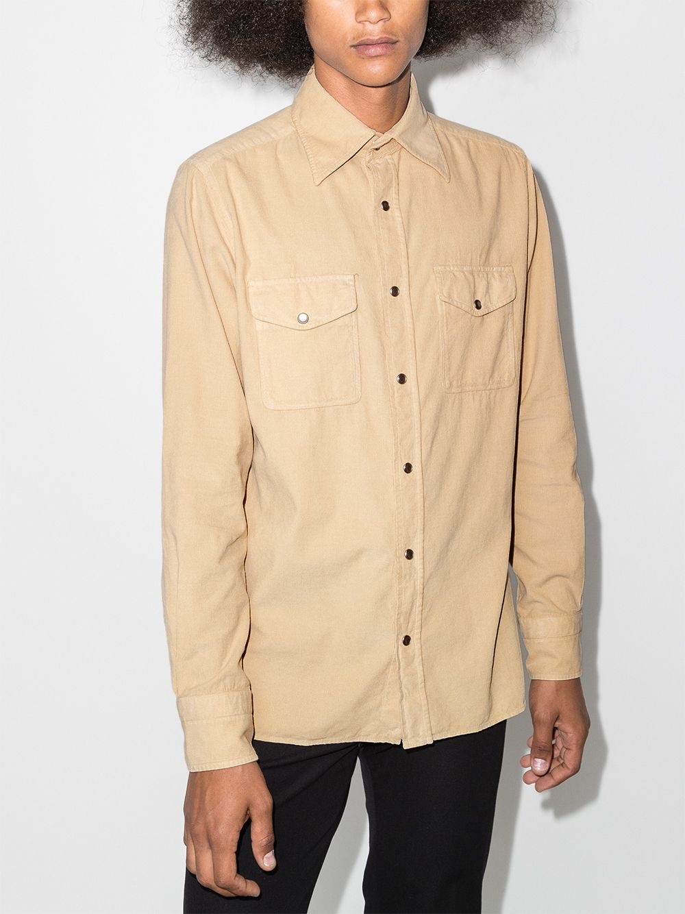 long-sleeve corduroy shirt - 2