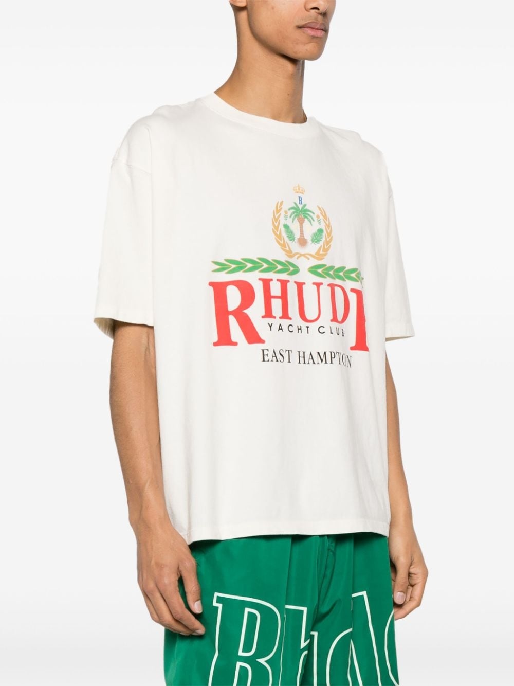 East Hampton Crest cotton T-shirt - 3