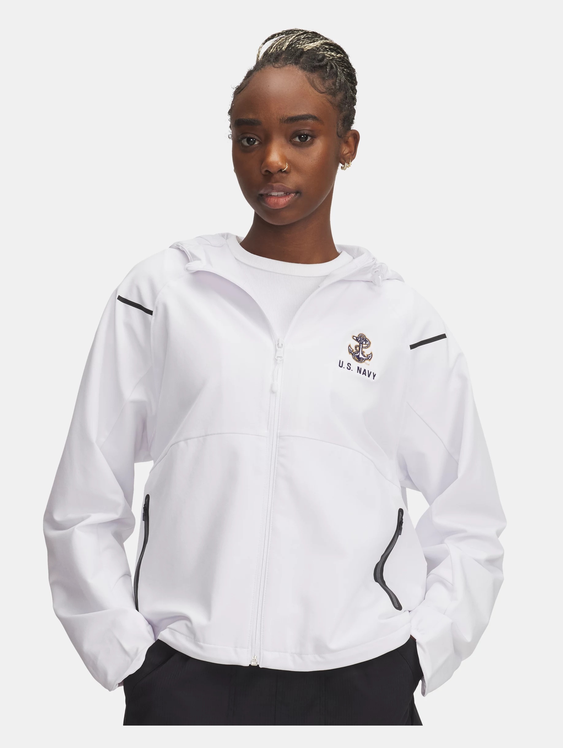 Women's UA Unstoppable Collegiate Hooded Jacket - 1