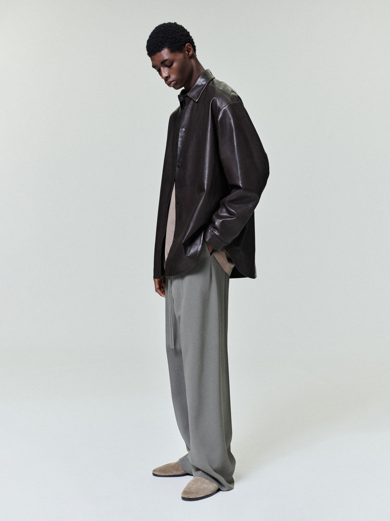 Leather Relaxed Shirt 1