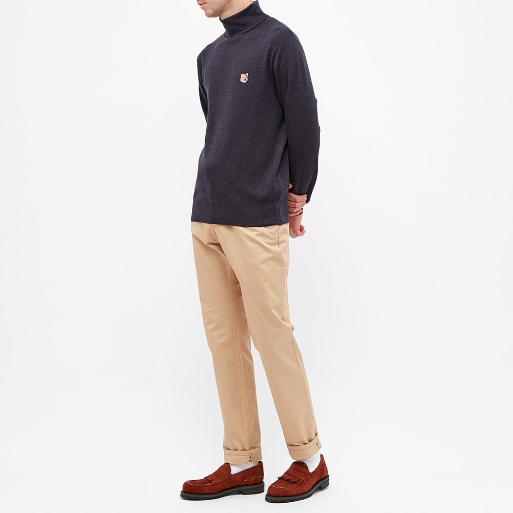 Maison Kitsuné Fox Head Patch Merino Turtleneck - 6