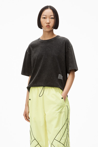 Alexander Wang ACID WASH TEE IN HIGH TWIST JERSEY outlook