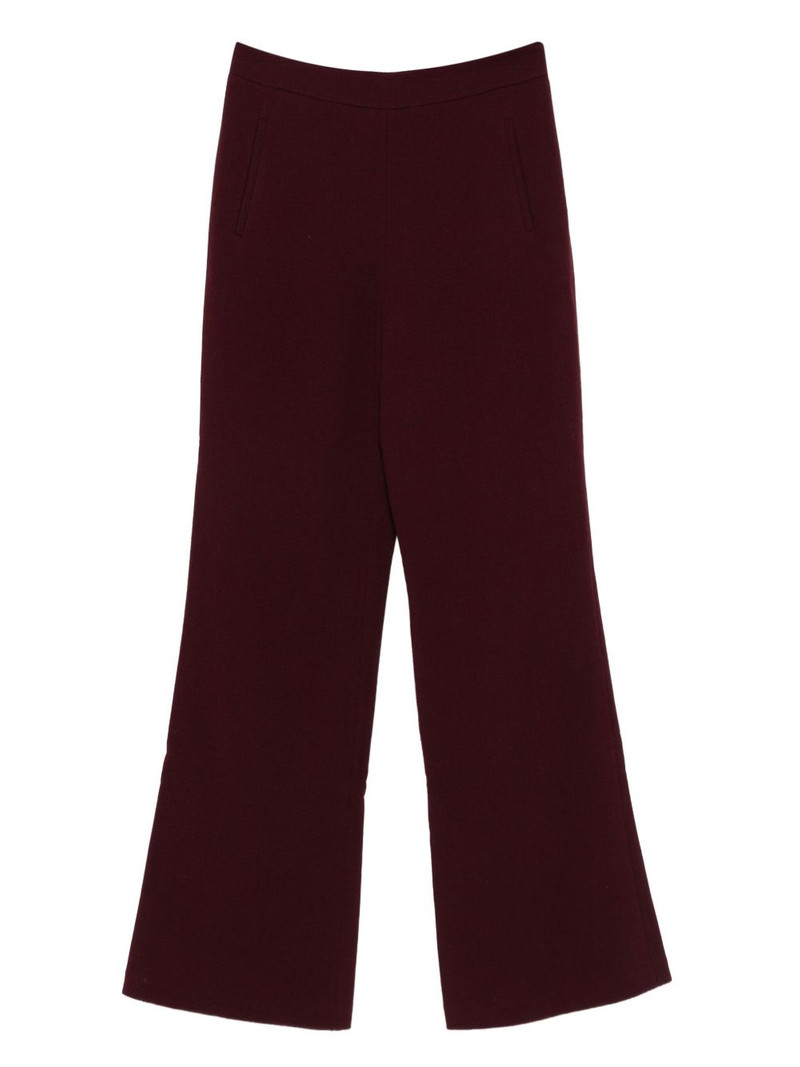 pocket-detail flared trousers 1