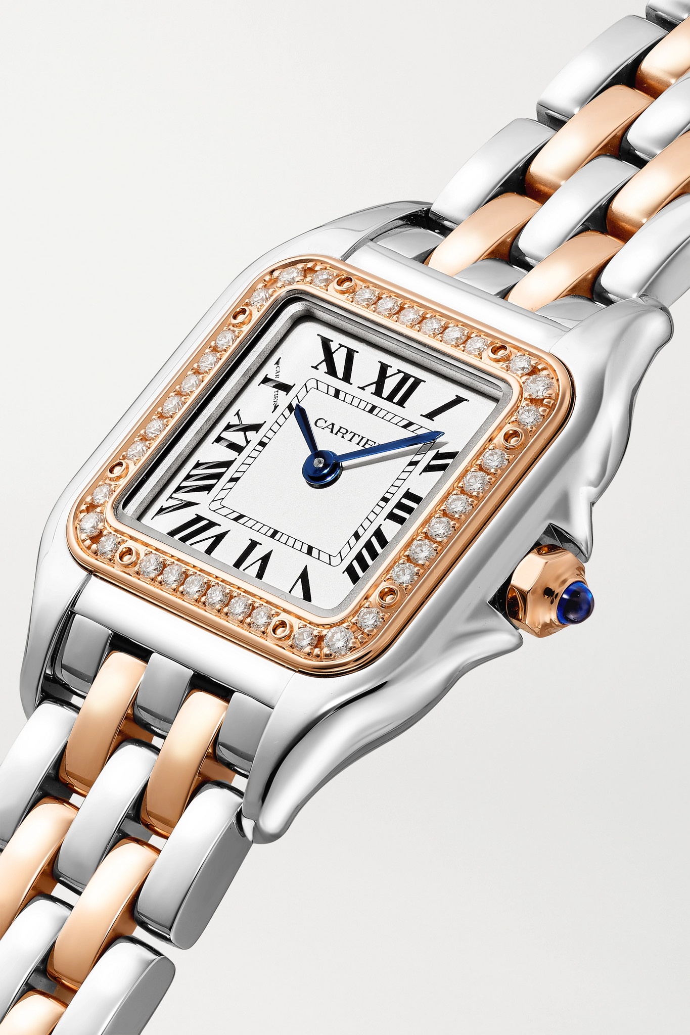 Panthère de Cartier 22mm small 18-karat pink gold diamond watch - 3