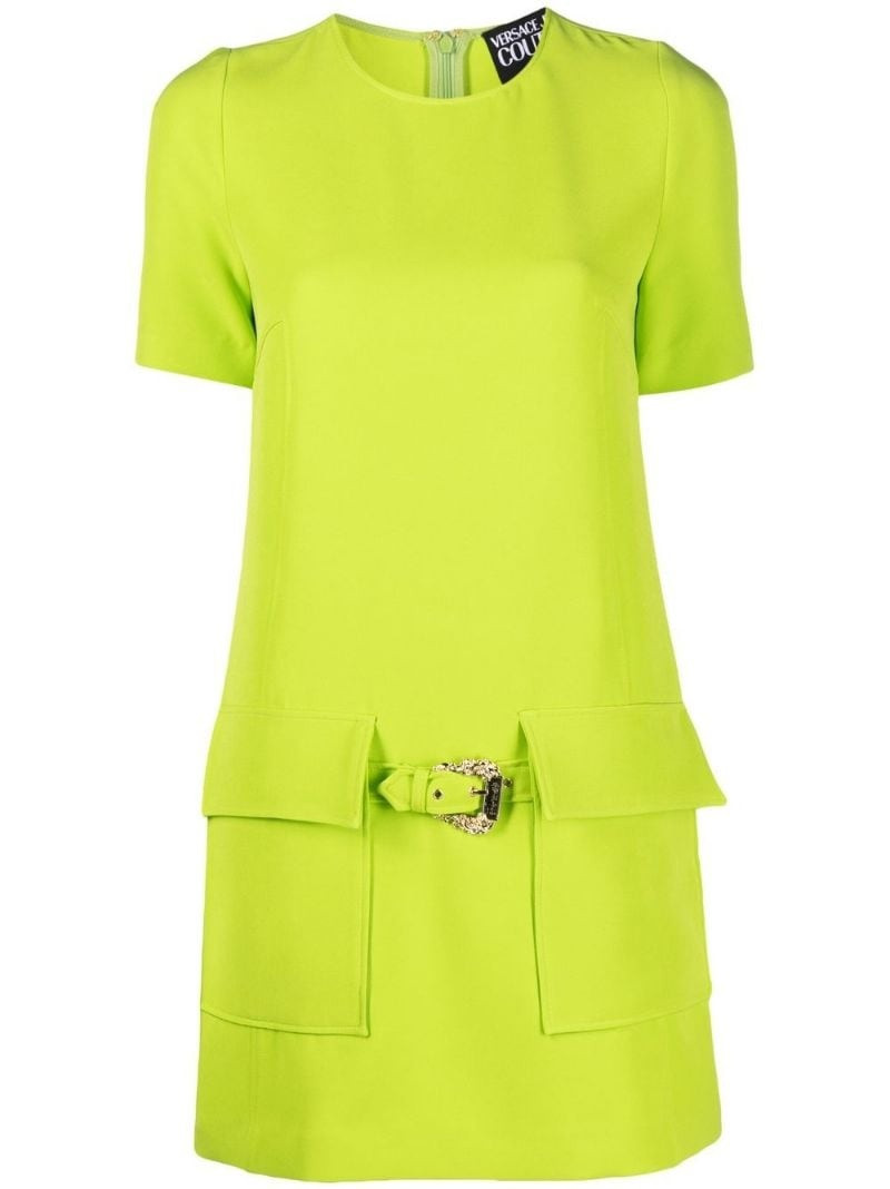 belted short-sleeve minidress 1
