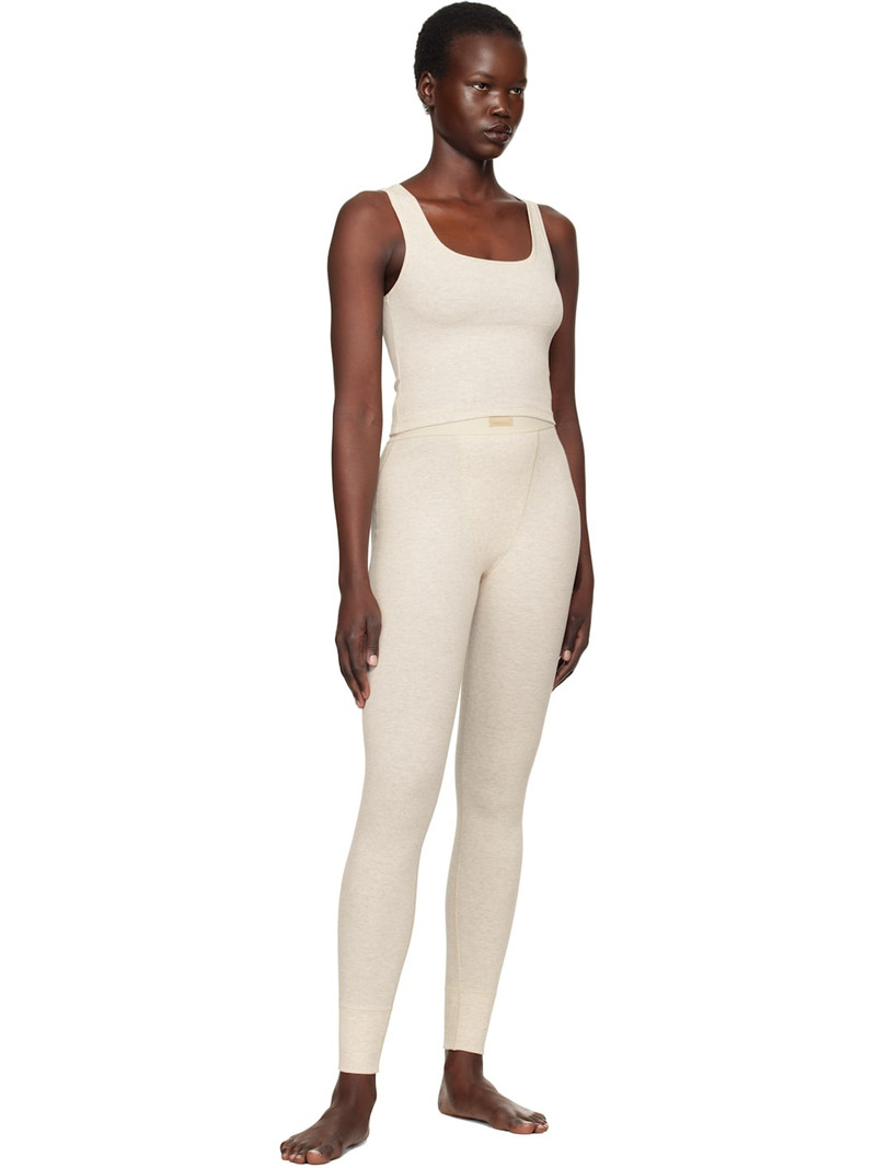 SKIMS Beige Cotton Rib Leggings outlook