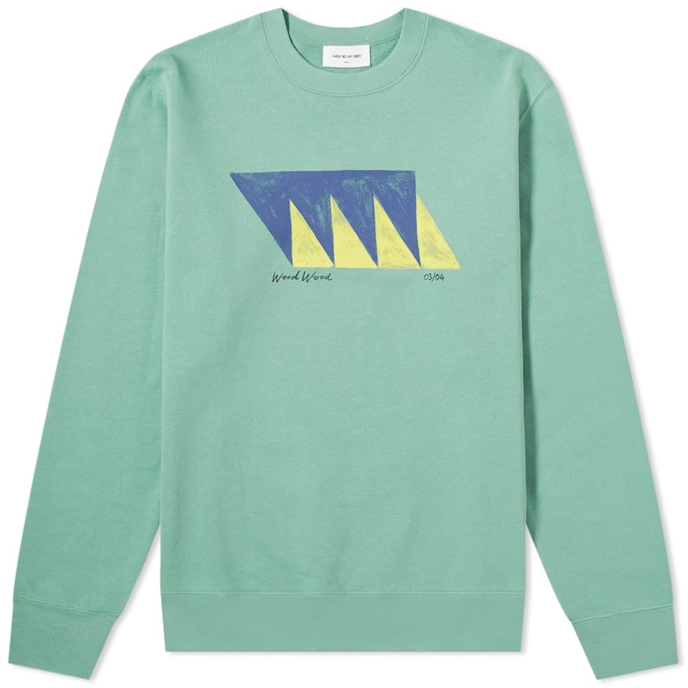 Wood Wood Hugh Triangles Crew Sweat - 1