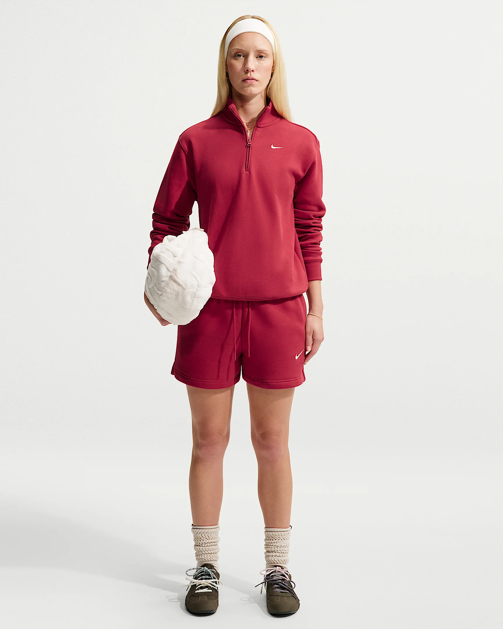 Nike Studio Fleece Medium Weight Women's Mid-Rise Shorts - 1
