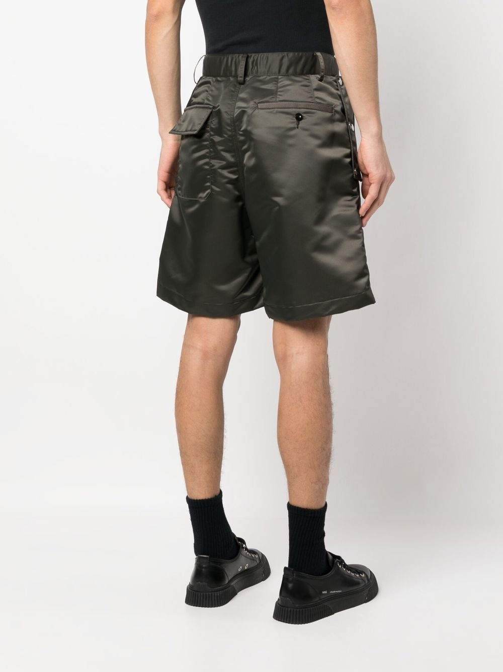 buckle-fastened tailored shorts - 4