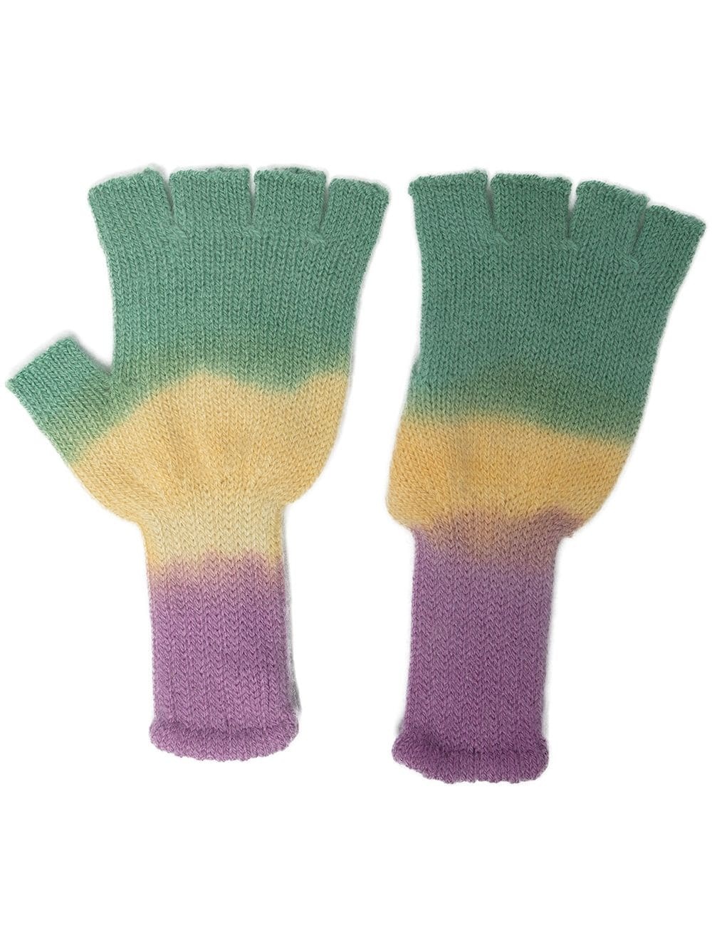 Hot Fingerless tie-dye gloves - 1