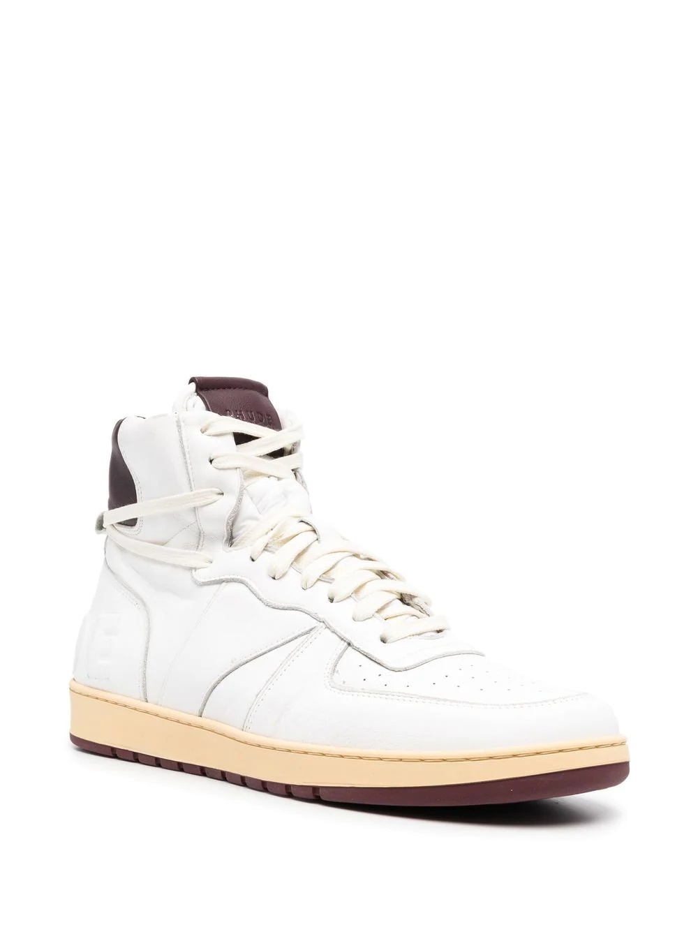 panelled high-top sneakers - 2
