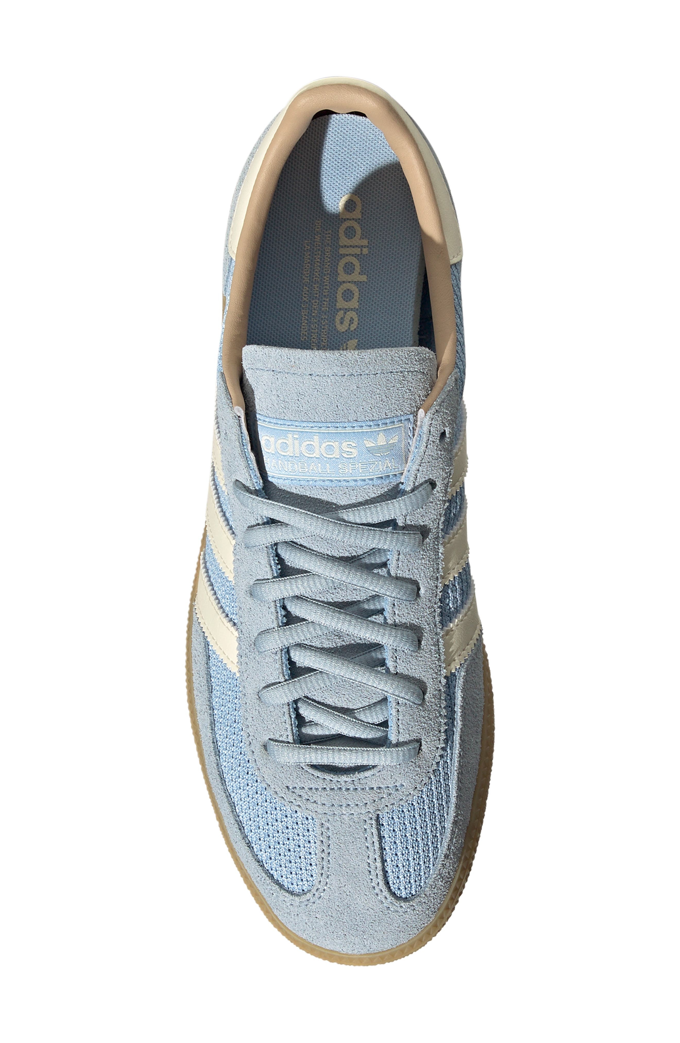 adidas Gender Inclusive Handball Spezial Sneaker in Sky/Cream White/Sandstone at Nordstrom - 4