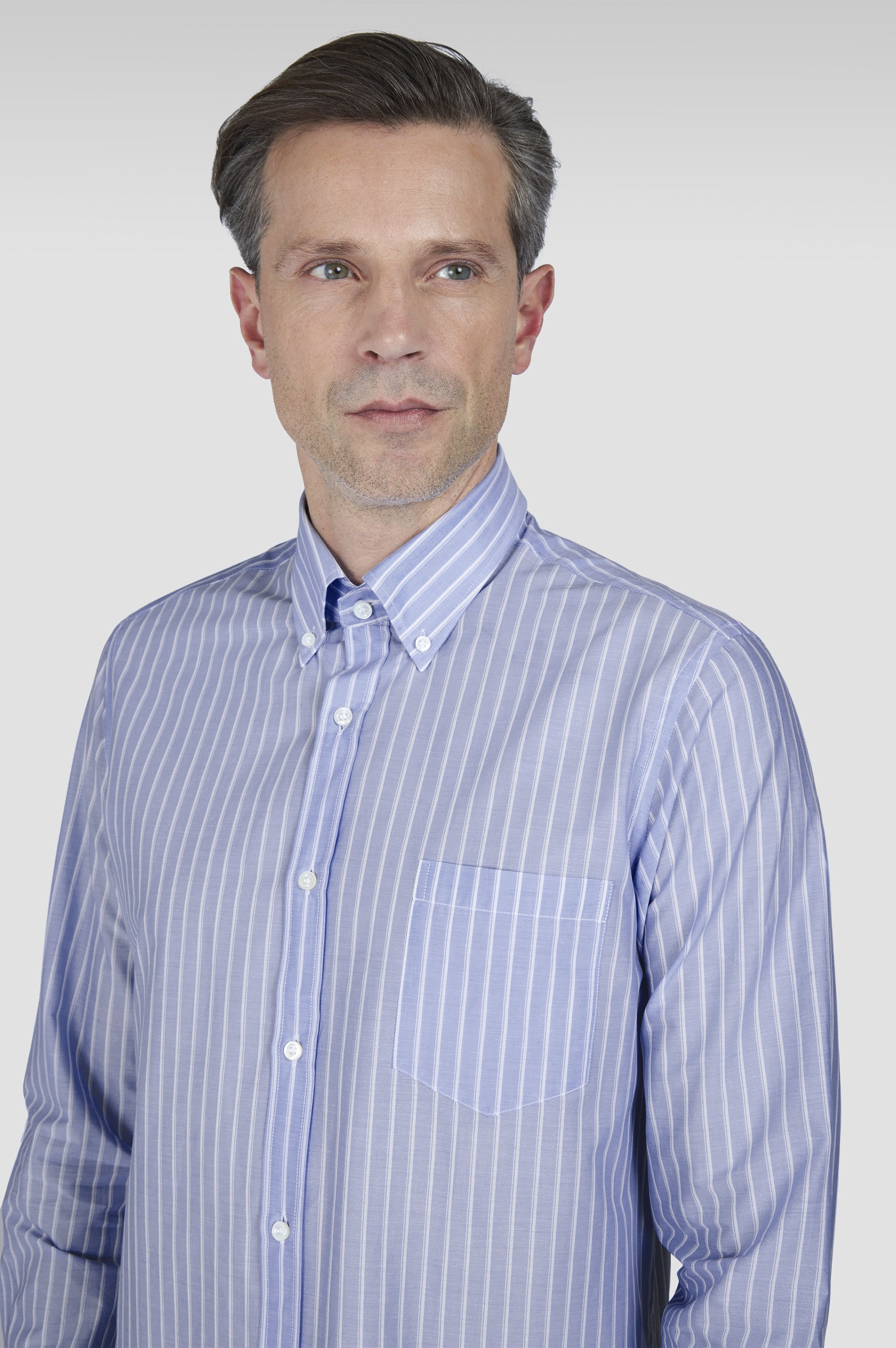 SUMMER BREEZE COTTON BUTTON-DOWN SHIRT - 4