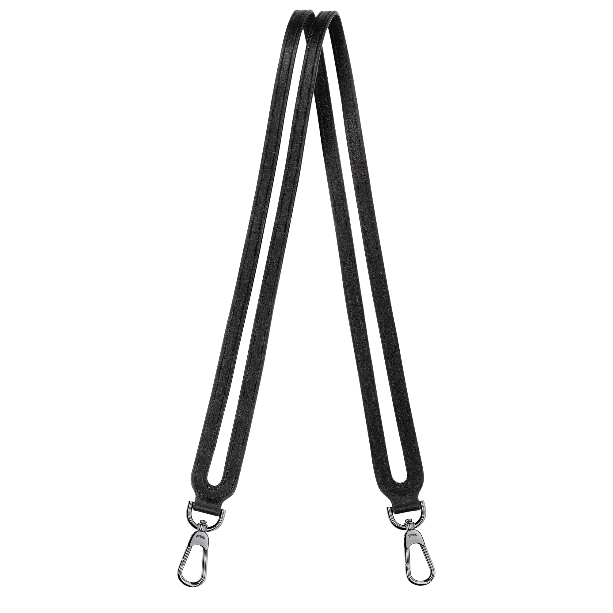 Le Pliage Xtra Shoulder strap Black - Leather - 1