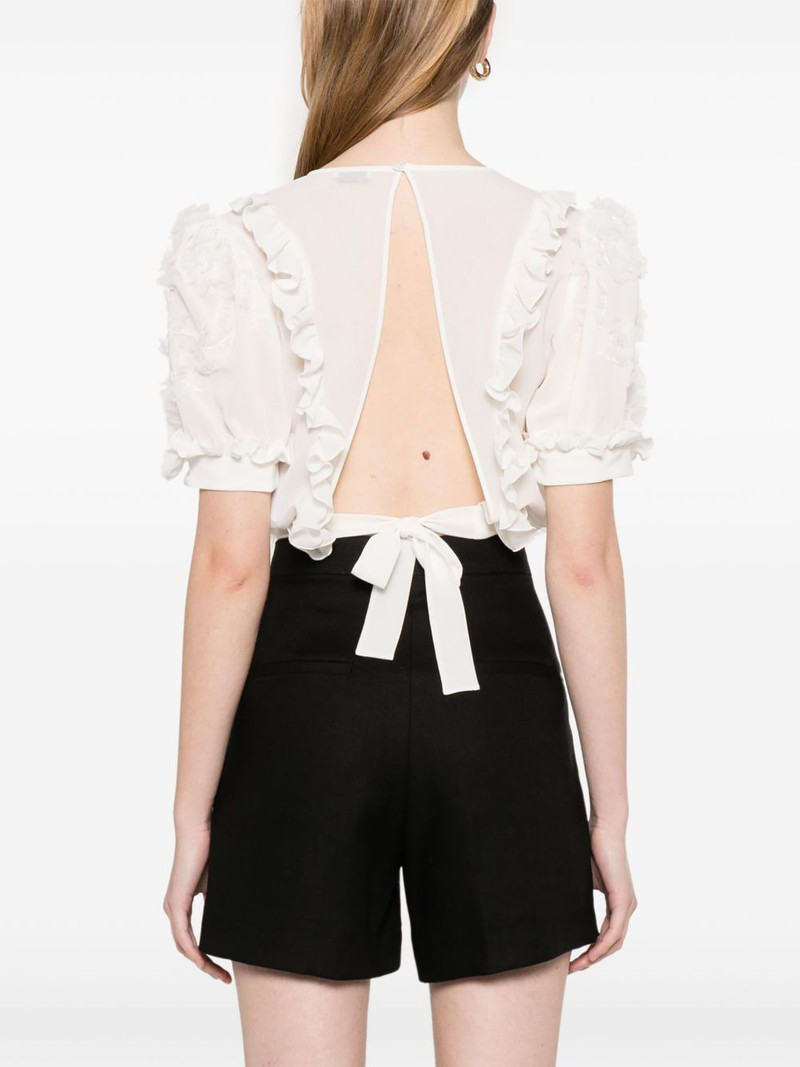 ruffled embroidered top 4