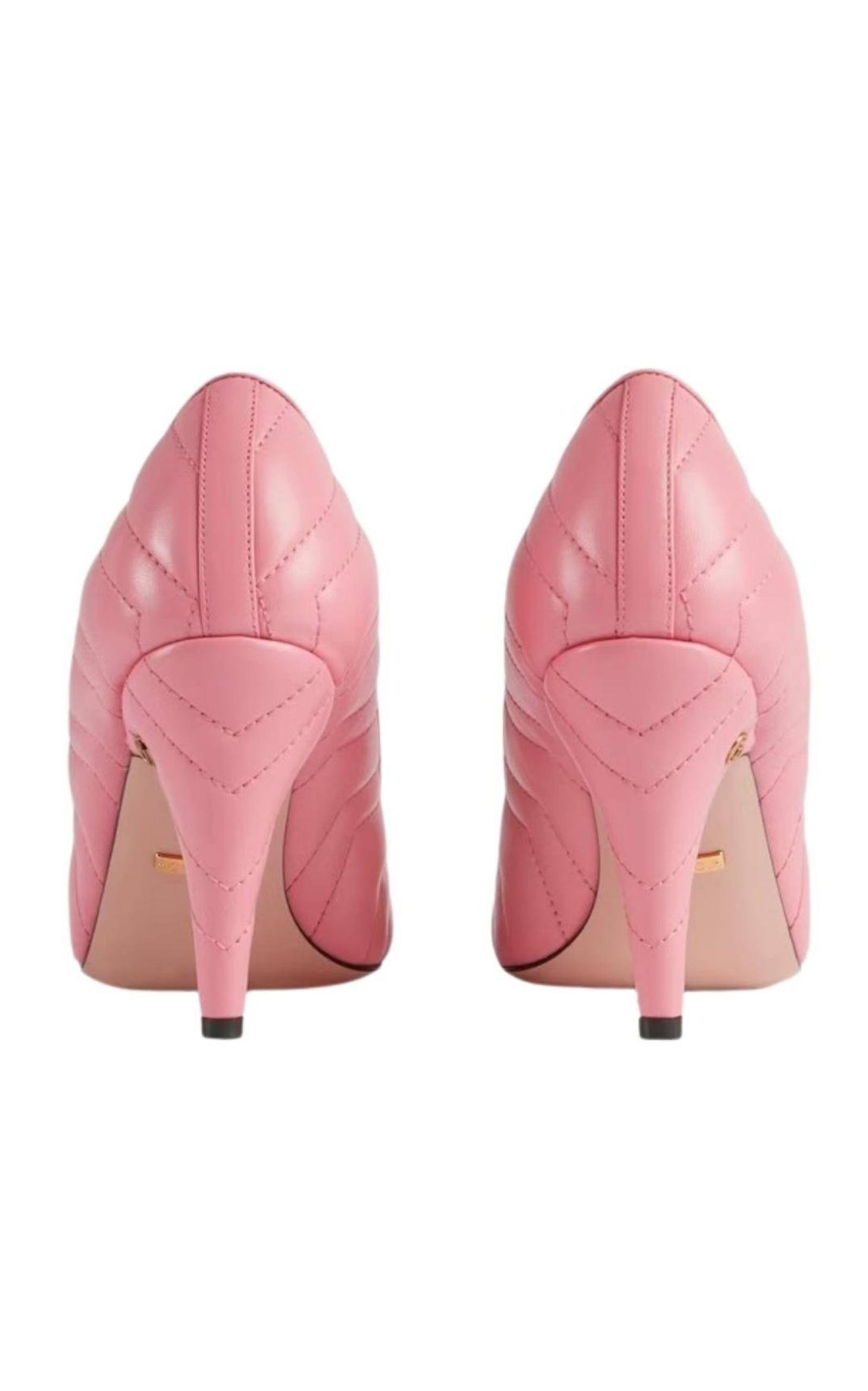 Matelasse Leather Pump - 4