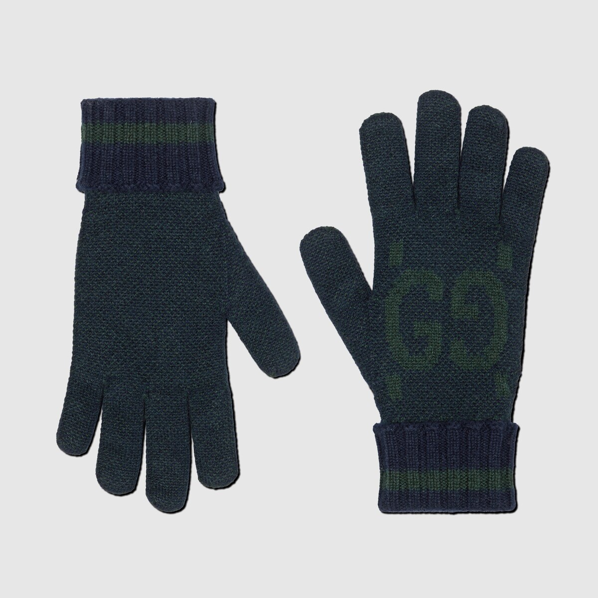 GG cashmere gloves - 1