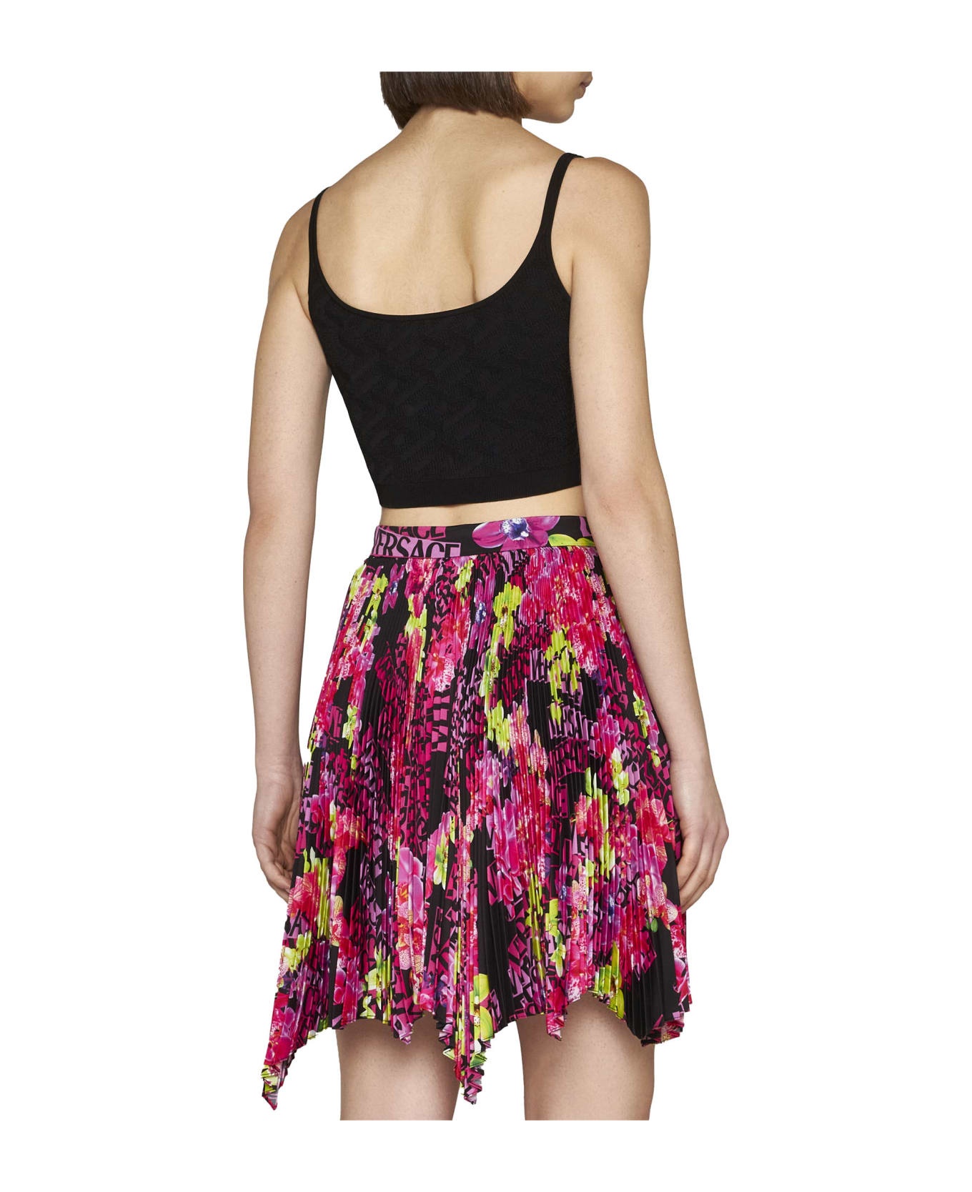 Printed Pleated Skirt - 4