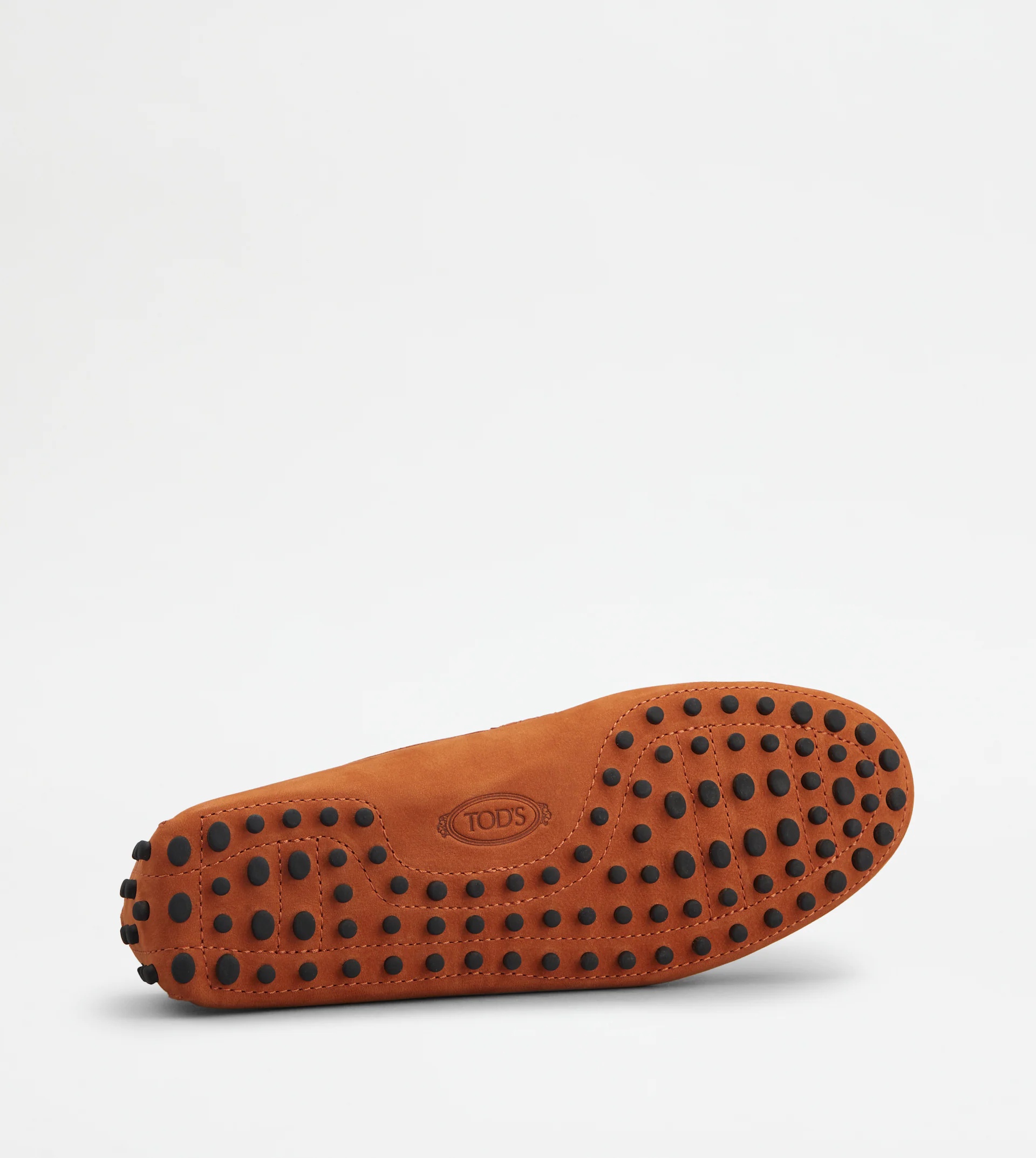 GOMMINO DRIVING SHOES IN NUBUCK - ORANGE - 4