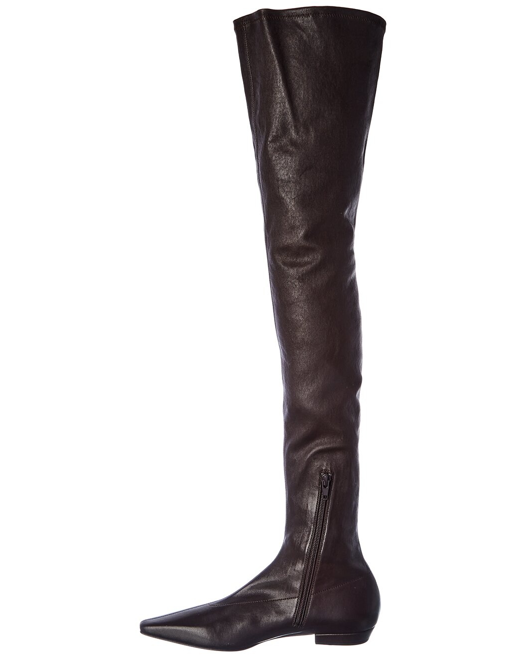 Bottega Veneta Almond Leather Over-The-Knee Boot - 2