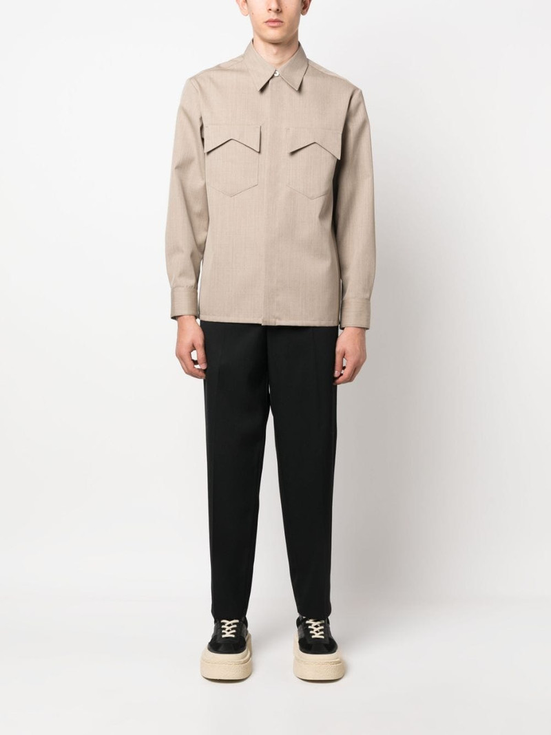 Jil Sander elasticated-waistband tapered trousers outlook