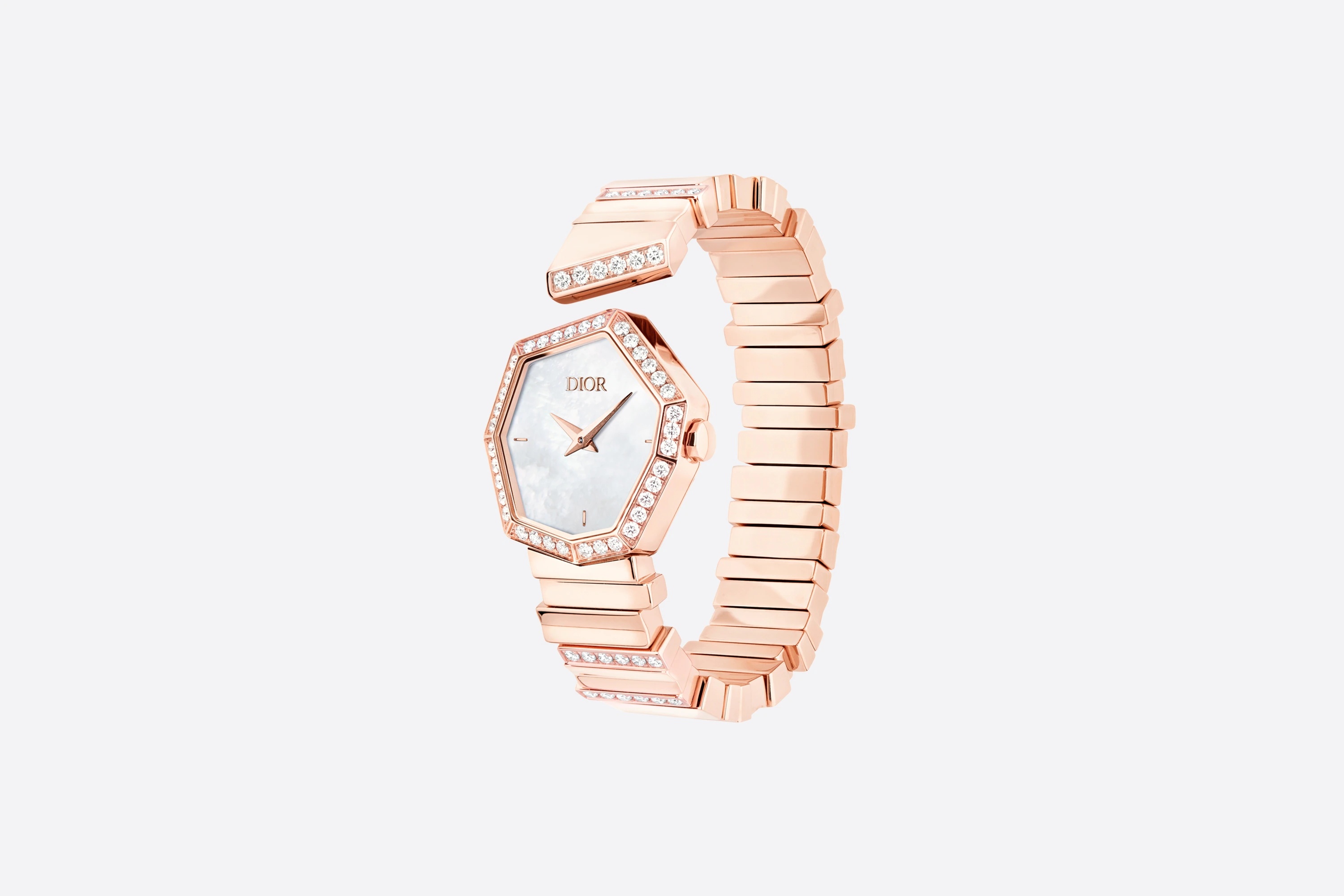 Pink Gold, Diamonds and White Mother-of-Pearl GEM DIOR - 4
