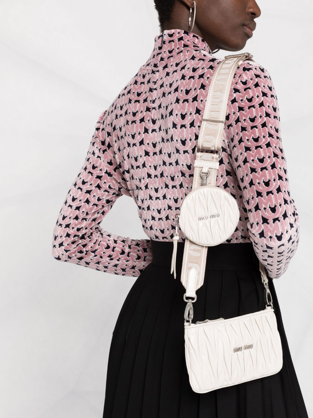 quilted matelassÃ© clutch bag - 3